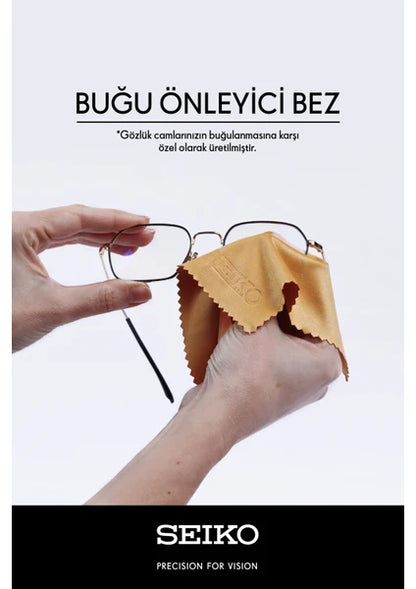 Seiko Buğu Önleyici Gözlük Bezi (Temizleme Spreyi ve Mikrofiber Bez Hediyeli)